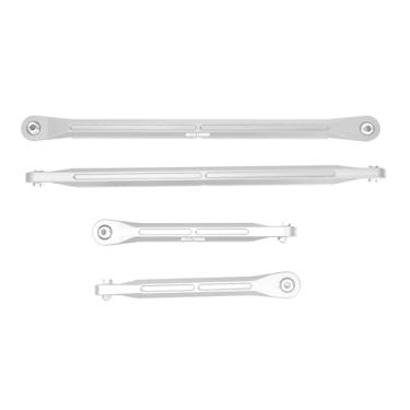 Imagem de BEAXTURBO Racing Upgrade Parts CNC Aluminum #7075 Steering tie rods &Rear Upper Link for LOSI SBR 2.0 1/6 (Silver)