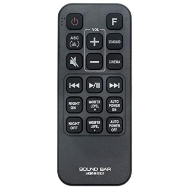 Imagem de Beyution AKB74815331 Controle remoto de substituição adequado para LG Sound Bar SJ3 SJ4 SHC4 SH4 SH4D SJ3C SPH5B-W SPJ4B-W SH3K SPH4B-W AKB74815331 SH2 SL4 LAS450H SPL5B-W LAS453B LAS455H 485B SJ. 4Y