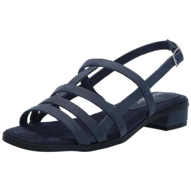 Imagem de Easy Street Sandália feminina de salto Merline, Azul marino, 7.5 Wide