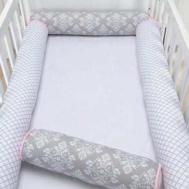 Imagem de Kit Berço Americano 4 Rolos Arabesco Cinza - Tropical Baby