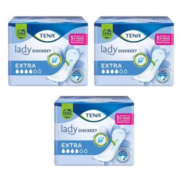 Imagem de Kit C3 Absorvente Lady Discreet Extra C8 Seco  Tena - Tena - Essity Do