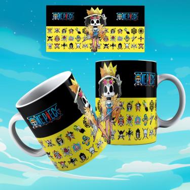 Imagem de Caneca De Porcelana 325ml Animes Decorada One Piece 1