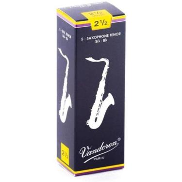 Imagem de Palheta Tradicional Para Saxofone Tenor 2 ½ Vandoren Sr2225 - Cx / 5 [f002]