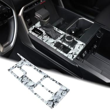 Imagem de Capa de acabamento do painel de mudança de marchas de controle central de carro compatível com Toyota Tundra/Sequoia 2022 2023 2024 2025 console de câmbio de marchas de carro adesivo protetor de