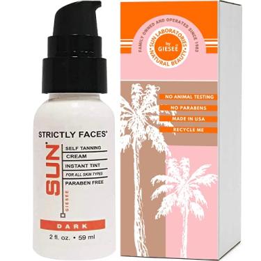 Imagem de Sun Laboratories by Giesee Autobronzeador Facial Escuro - Loção Bronzeadora Para Bronzeado Gradual E Sem Sol Premium Em Gotas Bruma