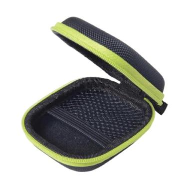 Imagem de Kokiya Estojo portátil para transporte de óleos essenciais, rígido, comporta 6 frascos, rolos de 5 ml, organizador de viagem resistente à poeira, bolsa de, Verde