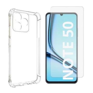 Imagem de Capa Transparente + Película De Hidrogel Para Realme Note 50 - Db