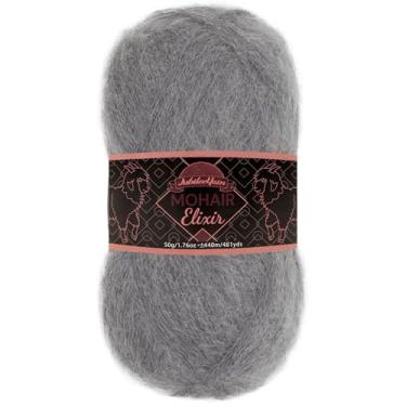 Imagem de JubileeYarn Fio de Elixir Mohair - Mistura de Lã para Bebês 50 g/novelo - Vesper - 1 novelo