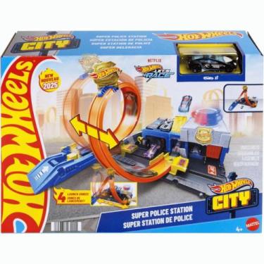 Imagem de Pista Hot Wheels City Super Delegacia de Polícia Mattel