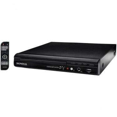 Imagem de Dvd Player Mondial Bivolt Karaoke E Controle Remoto Preto