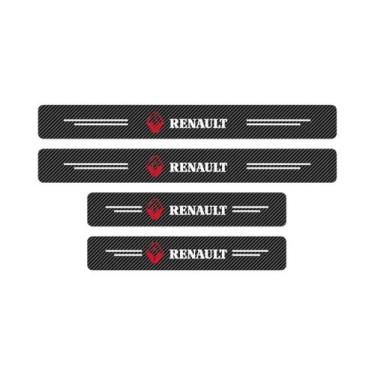 Imagem de Adesivos De Proteção De Pedal De Carro Em Fibra De Carbono 4 Unidades 