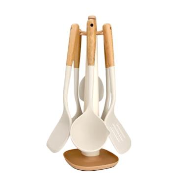Imagem de Conjunto De Espátulas De Cozinha - Conjunto de Utensílios de Cozinha Antiaderentes | Espátula De Silicone Antiaderente Resistente A Altas Temperaturas Para Raspar Panelas Misturar Tigelas Preparar Jan