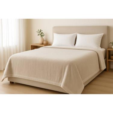 Imagem de Cobertor Sollievo Casal Dupla Face 350g/m² Kacyumara - Off White
