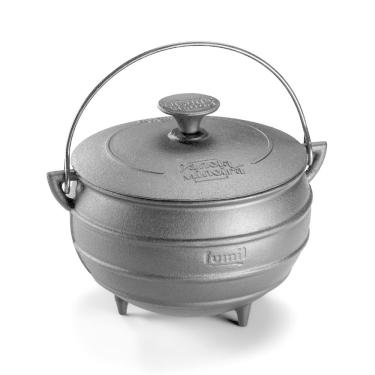 Imagem de Caldeirão Tripé Arco e Tampa Panela Mineira 18x19,5cm 2,7L