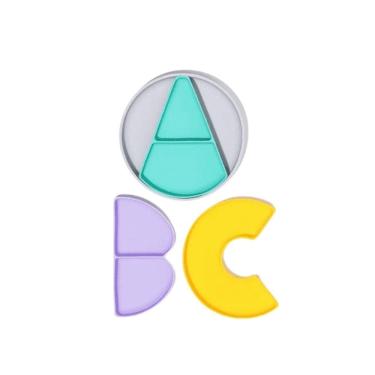Imagem de Prato Infantil Silicone Divisórias Removíveis Abc Petit Piá
