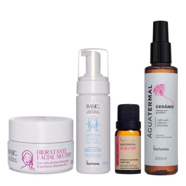 Imagem de Kit Skincare Limpeza e Hidratação Anti-idade - Via Aroma