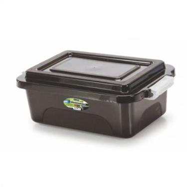 Imagem de Caixa Organizadora Black 10 Litros C/Tampa E Travas Multiuso - Ercapla