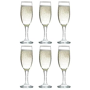 Imagem de Vikko Taças de champanhe, taça de champanhe para torrar, taças de champanhe cristalinas, conjunto de 6 elegantes taças de vinho espumante