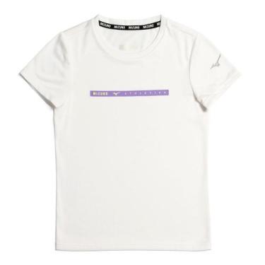 Imagem de Camiseta Infantil Energy Stamp Jr - Mizuno, Branco, 10