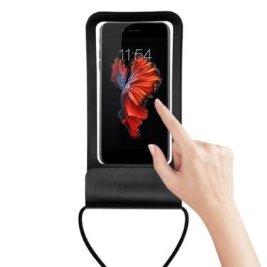 Imagem de Bolsa Impermeável De Telefone - Aquático De Telefone - Com Cordão Ajustável Para Passaporte, Carteira, Natação, Caiaque, Barco e Praia