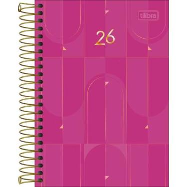 Imagem de Agenda Executiva Espiral Diária 129 x 187 cm Spot Feminina 2026 - Rosa