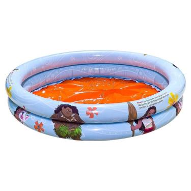 Imagem de Piscina Infantil Inflável 21L Moana 25 Bolinhas + Bomba
