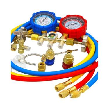 Imagem de Conjunto De Ferramentas De Manutenção De Refrigeração HVAC Com Medidor