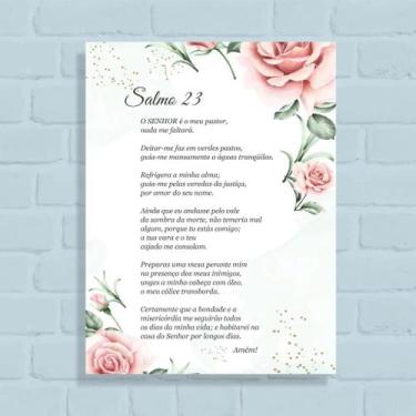 Imagem de Quadro Decorativo Salmo 23_04 - Arte Aqui, 15x20cm