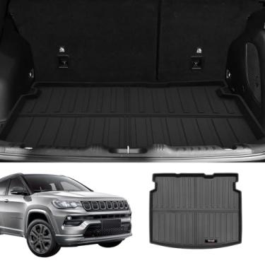 Imagem de Tapetes de carga personalizados para Jeep Compass 2017-2025, forro de porta-malas para todos os climas, acessórios para tapetes de proteção TPE (para Jeep Compass 2017-2025)