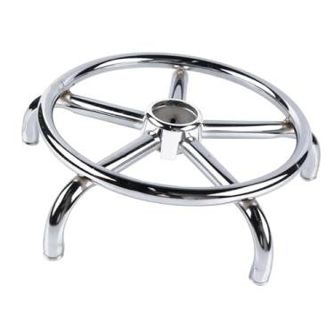 Imagem de MotiveTech Base redonda para banco de toucador, base para cadeira de bar de 31 cm para jogos, salão de beleza, SPA, barbeiro, sala de reunião de cabeleireiro