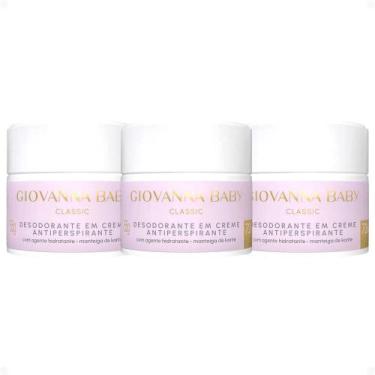 Imagem de Kit Giovanna Baby Classic: 3 Desodorantes em Creme Antiperspirante 55g