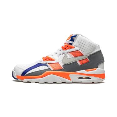 Imagem de Tênis de basquete masculino Air Trainer SC High (vela/cinza zen claro/tart) (DV2212-100, azul/cinza/laranja/branco), Laranja/branco, 41