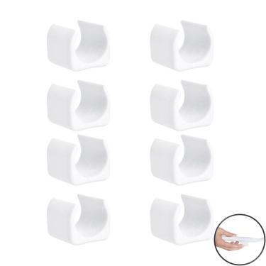 Imagem de Kit 8 Peças Proteção Para Pés Cadeiras 19mm Branco - 2308 Mor