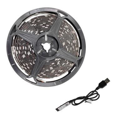 Imagem de Fita Led Rgb Controle Celular 5 Metros 5v Usb Com Controle Para Tv Pc Decoração