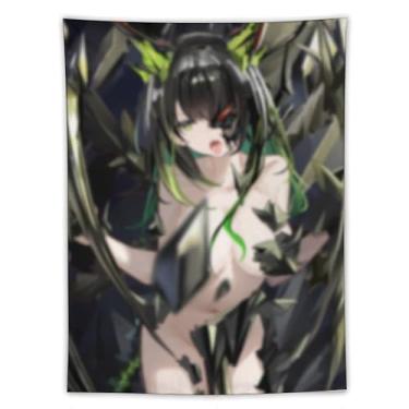 Imagem de LIEGBMEU Tapeçaria de biquíni sexy anime menina 152.4 cm x 203.2 cm interior exterior parede colcha arte decoração de tapeçaria caprichosa, AF342