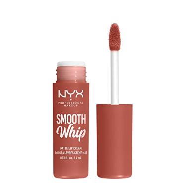 Imagem de NYX PROFESSIONAL MAKEUP Smooth Whip Creme labial fosco, de longa duração, hidratante, batom líquido vegano - barriga de gatinho (pêssego nude)