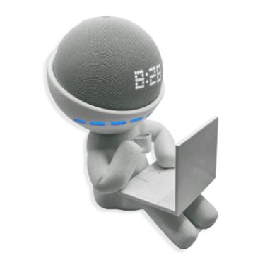 Imagem de Suporte Alexa Echo Dot - Robert Notebook Amazon - Cinza