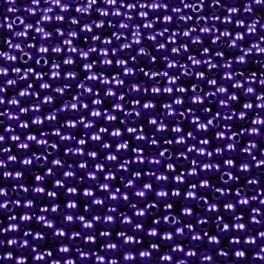 Imagem de PÉROLA DE ABS LISA Nº 03 20G PEROLA 3MM - LADEIRA BIJUTERIAS, Azul esc