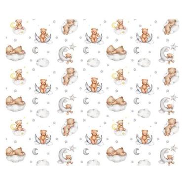 Imagem de Papel de Parede Adesivo Infantil Ursinhos Quarto Bebe - 755pcm - Allod