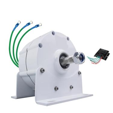 Imagem de HYZHANHONG 12000W Low RPM Gearless Gerador de ímã permanente 12V 24V 48V 220V Alternador pequeno trifásico AC adequado para geração de energia eólica/hídrica,12V