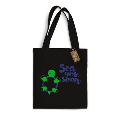 Imagem de Ecobag Média livro book algodão sustentável cru ou preta kindle capa presente natal dia dos professores