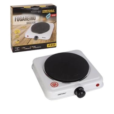 Imagem de Fogão Cooktop Elétrico Uma Boca Portátil Fogareiro Mesa Camping 220v ou 127v (127v)
