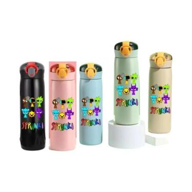 Imagem de Garrafa De Água Esportiva Isolada Sprunki De Grande Capacidade 460ML D