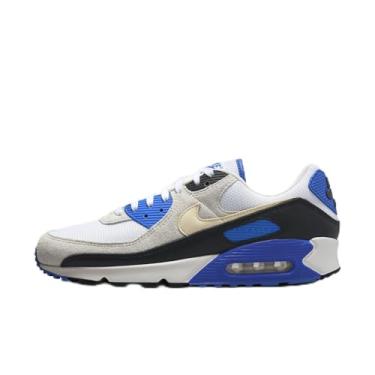 Imagem de Nike Men's Air Max 90 Premium Ténis, Cáqui Racer, branco, azul, preto, 39 EU
