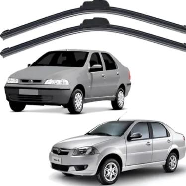Imagem de TIGER AUTO KIT PALHETAS DE PARABRISA EM SILICONE PREMIUM, COMPATÍVEL FIAT SIENA 1997 A 2018, INSTALAÇÃO FÁCIL, INSTALAÇÃO FÁCIL