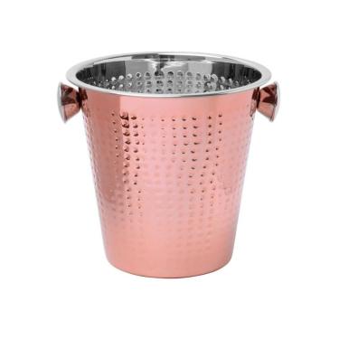 Imagem de Balde de Gelo Inox Martelado Bronze 4,5 L - Mimo Style