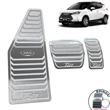 Imagem de Descanso + Pedaleira Automático Aço Inox Jac T50 Prata