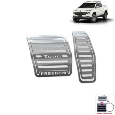 Imagem de Pedaleira Automático Fiat Toro Freedom 2016 a 2021 Prata