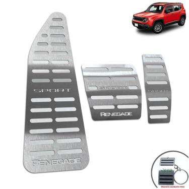 Imagem de Descanso + Pedaleira Automático Jeep Renegade Sport Prata