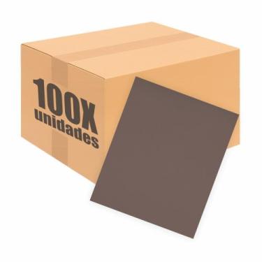 Imagem de Kit Com 100 Placas De Eva Escolar Seller - 48cm X 40cm, Marrom